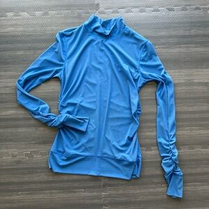 Lululemon Sheer Thrill Mock Neck Long Sleeve in Wild Bluebell Size 4